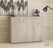 KIT MOBILE INGRESSO 3 ANTE + 2 CASSETTI 106x36xh83 CM UFFICIO MADIA BUFFET