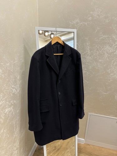 Cappotto uomo lana blu navy
