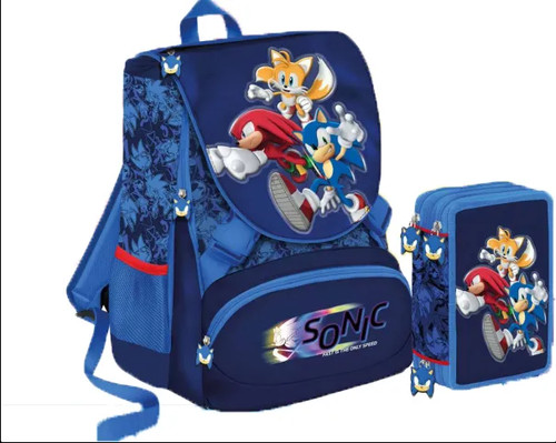Zaino estensibile scuola sonic - zaino,