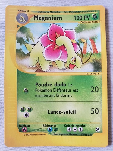 Carte pokemon meganium 165 - carte, 53/165