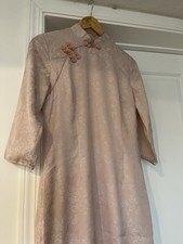 Wow qipao in seta di gelso; US