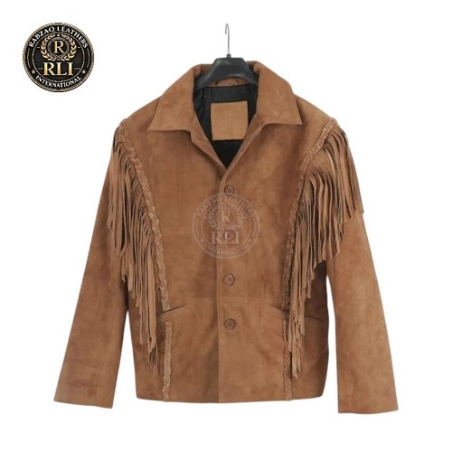 Giacca uomo western - , frange