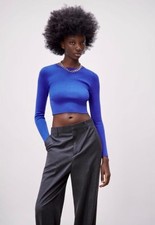 Maglione ZARA blu elettrico