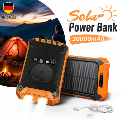 Solar power bank 30000mah - power,