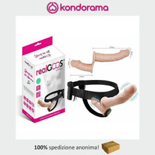 Strap on indossabile realGOOS® donna con doppio dildo realistico fallo vibratore