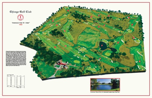 Chicago golf club - club, stampa