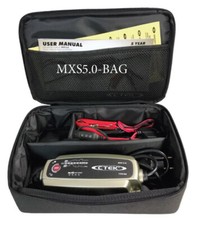 CARICABATTERIE MXS5.0 CTEK + SET OCCHIELLI + PINZE CON CONNETTORE + SACCA BAG