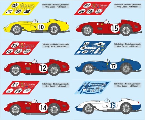 Decals ferrari 250 mans - decals,