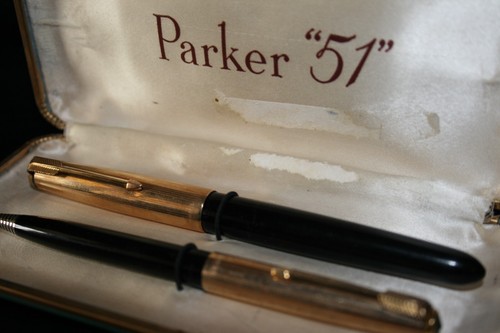 Set parker stilografica e - 51,