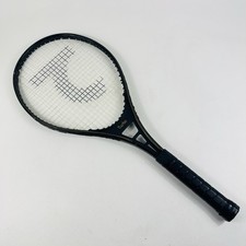 Racchetta da tennis vintage Turbo Magnum oversize impugnatura 4 5/8 nero oro FBT