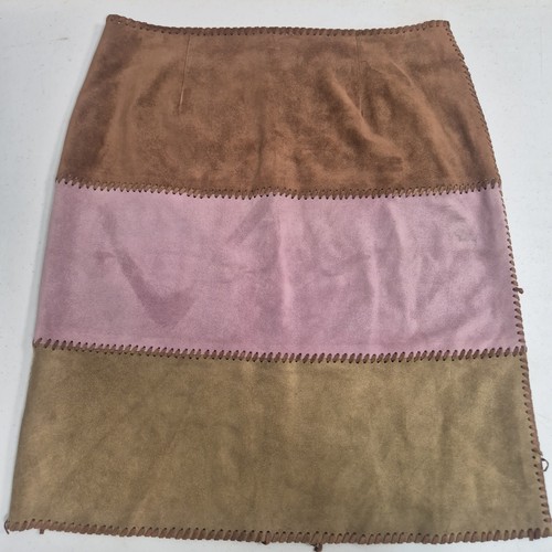 ​Gonna patchwork scamosciata
