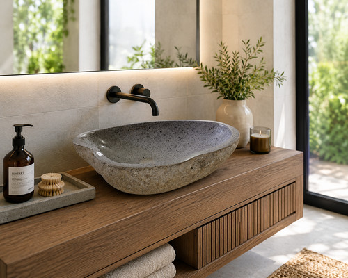 Lavabo pietra fiume - di,