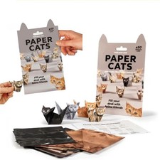 Gatti di carta fai da te - set 50 fogli di carta origami fai da te per piegare simpatici personaggi modello gatto!