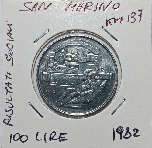 San marino 100 lire 1982 - marino,