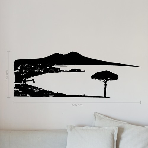 Wall sticker vesuvio - vesuvio, golfo