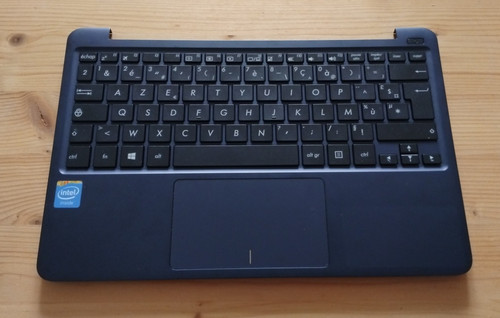 Palmrest clavier trackpad bleu - palmrest,