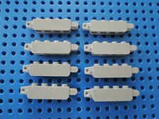 Lego 8 x Cerniera Pietra 30387 54661 Nuovo Grigio Chiaro 1x4 8014 4504 7250 7657