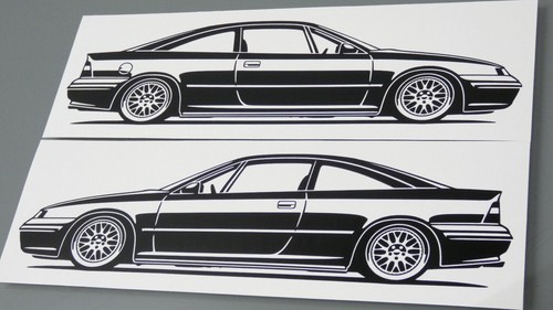 Adesivo opel calibra turbo - adesivo,
