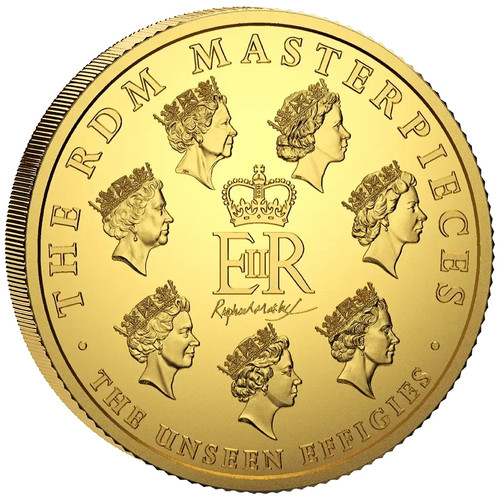 Moneta oro regina - , elisabetta