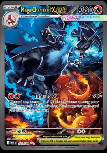 Mega charizard 125 - mega, x
