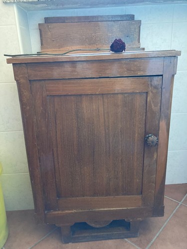 Comodino antico rovere con - in,