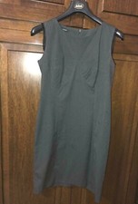 DENNY ROSE abito tubino gessato vestito grigio M anche da cerimonia disp.giacca
