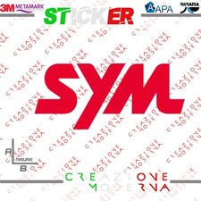 ADESIVO STICKER LOGO SYM MISURE PERSONALIZZATE