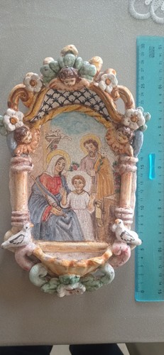 Acquasantiera ceramica - acquasantiera,