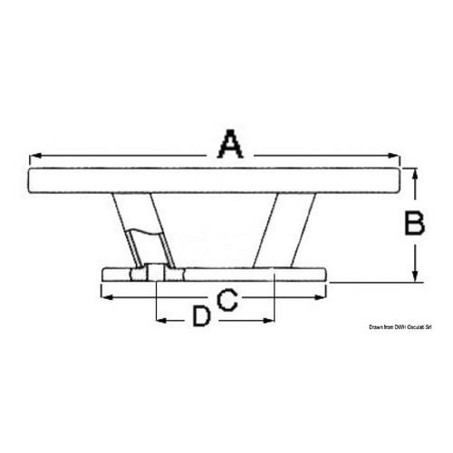Osculati bitta inox - bitta, 205