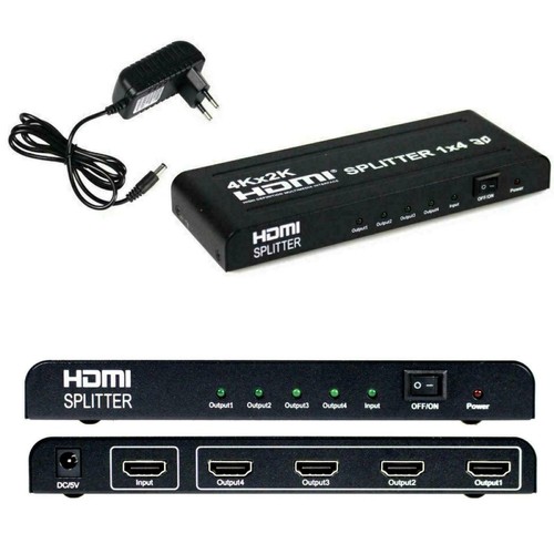 Sdoppiatore splitter hdmi 4 - sdoppiatore,