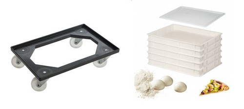 Carrello per cassette pizza - carrello,