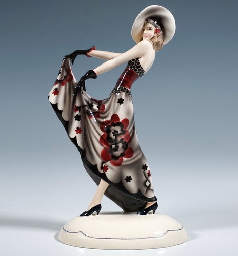 Goldscheider wien figur lilian - goldscheider,
