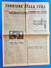 CORRIERE DELLA SERA 10 FEBBRAIO 1956 MOTO GUZZI CARDELLINO-MARILYN MONROE-ROMA