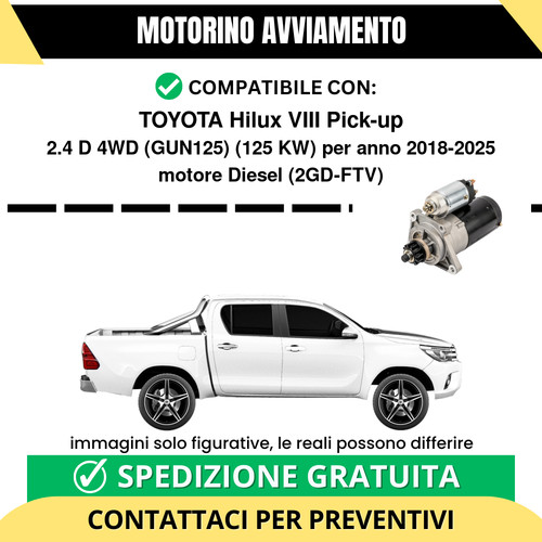 Motorino avviamento toyota - motorino,
