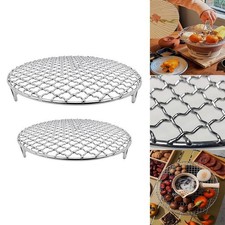 Affidabile tappetino a rete griglia rotonda 27 cm per barbecue a carbone e gas