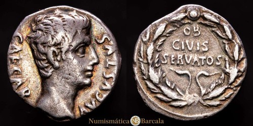 Augusto denario ar - augusto., denario.