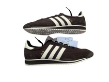 adidas SL76 TAGLIA? Scarpe da ginnastica esclusive marrone e crema taglia 8 nuove con scatola