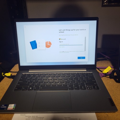 Heavily worn lenovo thinkbook - worn,