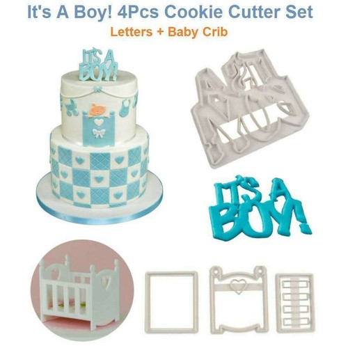 Boy set lettere e culla - it's,