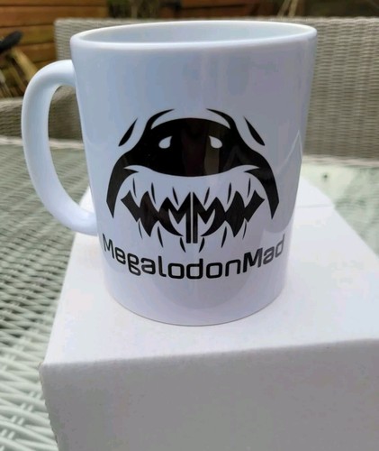 Megalodon coffee mug fossil - megalodon, mug.