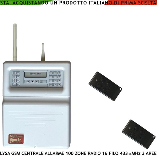 Centrale radio filo allarme - centrale,