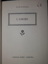L AMORE Stendhal Ferni 1975 Formato tascabile libro narrativa romanzo racconto