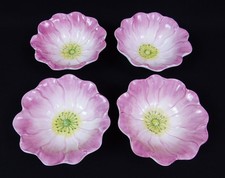 4 ciotole fiori rosa giardino