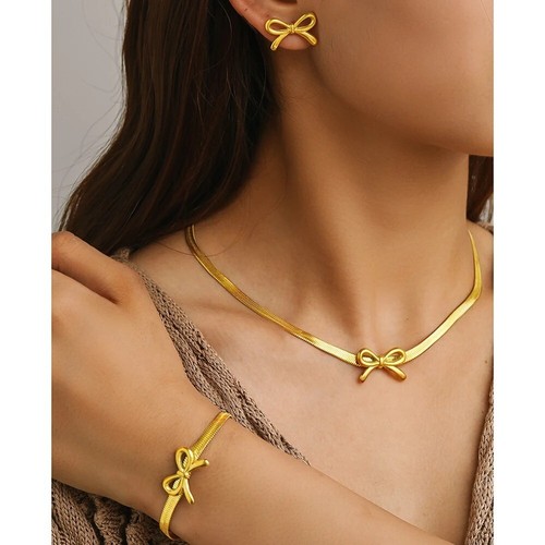 Set gioielli fiocco catena - set,