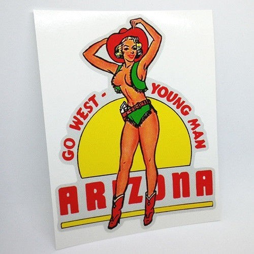 Arizona pinup decal adesivo - arizona,