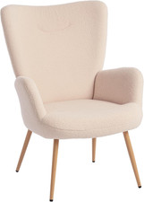 Poltrona Imbottita Moderna Da Salotto, Poltrona Camera Da Letto in Tessuto Sherp