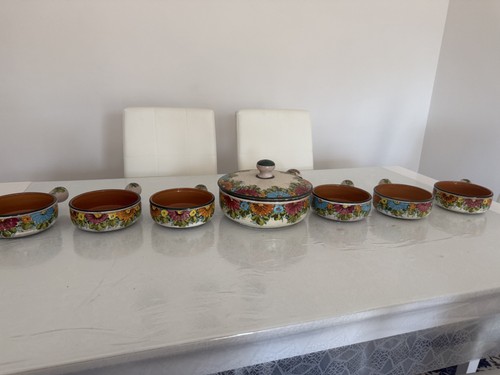 Zuppiera ceramica cartelli - zuppiera, +6