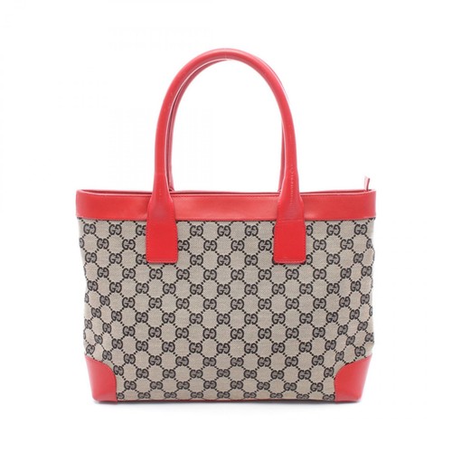 Gucci canvas tote handbag - gg,