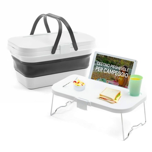 Cesta picnic pieghevole con - cesta,