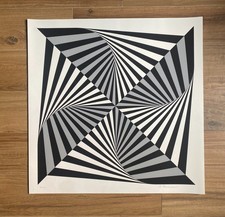 Marcello Morandini rara opera  originiale firmata e numerata a mano 61x61 cm